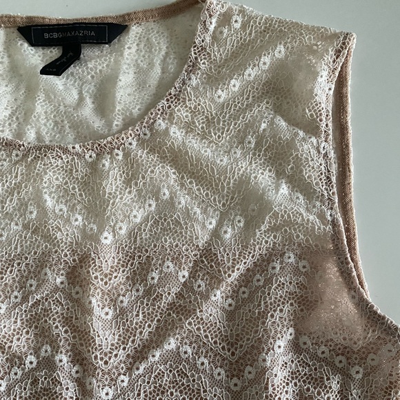BCBG peplum lace top - Picture 1 of 2